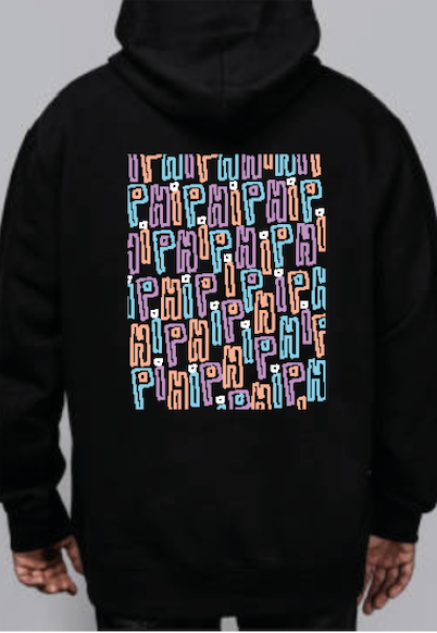 HIP HIP Pattern Hoodie